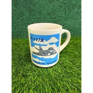 Airplane Mug Air Force Stealth Fighter F-117A Jet Coffee USA Military Vintage
